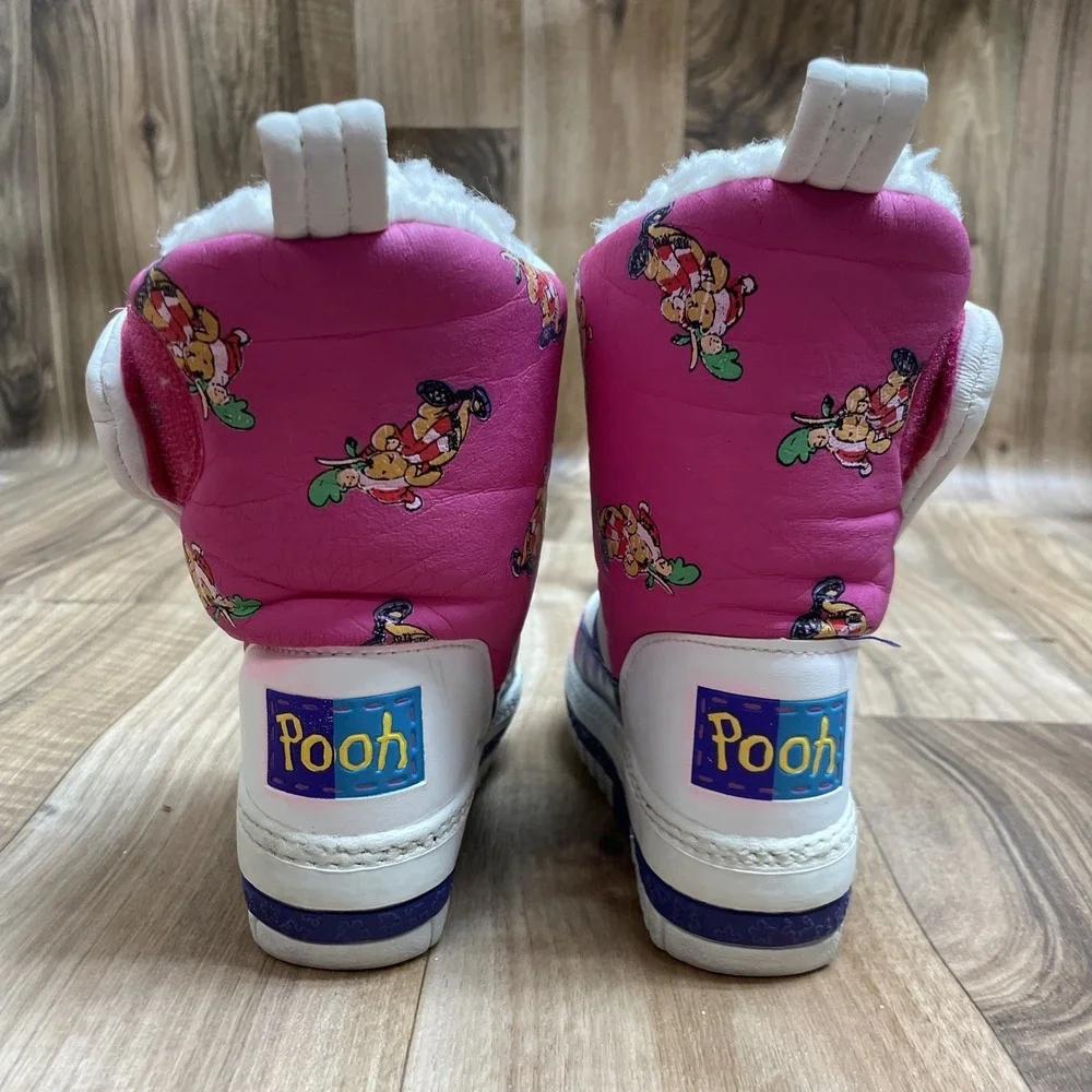 Vintage 90s Disney Winnie The Pooh Snow Boots M 7-8 Toddler